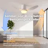 Moderner LED Deckenventilator mit Beleuchtung 132cm Weiß, Produktbild-Vorschau 3