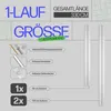 Záclonová dráha 330 cm (1x90/2x120 cm) / kompletní sada 1 Náhled obrázku produktu 2