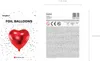 Coeur en feuille rouge 45cm - Le ballon parfait pour vos Voir les images du produit 10