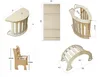 Skyline Set 5w1 Holz Kletterbogen, Klettergerüste, Wippe, Produktbild-Vorschau 9