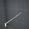 A close-up view of a shower screen stabilizer bar mounted on a tiled wall. Produktbild-Vorschau