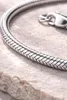 Silberfarbenes Schlangenarmband 20 cm für Damen und Herren, Produktbild-Vorschau 2