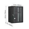 VEVOR 15U Serverschrank zur Wandmontage, 500 lbs Max. Produktbild-Vorschau 8