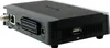The back view of a black satellite receiver with various ports visible. Produktbild-Vorschau