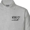 Huuraa Damen Polo Shirt Worms verliebt XS Sport Grey Bio Produktbild-Vorschau 2