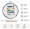 Teller, mediterran mit Sardinen-Motiv | Maritime Produktbild-Vorschau 3