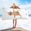 Mr. & Mrs. Panda Strandtuch Faultier Yoga - Weiß - Produktbild-Vorschau 4