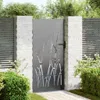 vidaXL Portail de jardin noir 85 x 175 cm Acier revêtu par Voir les images du produit 2