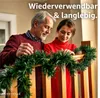 Weihnachtsgirlande Ø 10 cm grün 10 Meter - künstliche Produktbild-Vorschau 3