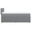 Boxspringbett mit Matratze Hellgrau 90x200 cm Stoff Produktbild-Vorschau 5