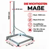 PremiumX Balkonständer 50x50cm Stahl 1m Mast SAT Produktbild-Vorschau 5