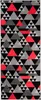 Tapiso Läufer MAYA Modern Grau Rot Wohnzimmer  80 x 490 Produktbild-Vorschau 2