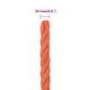 vidaXL Corde de travail orange 10 mm 25 m Polypropylène - Voir les images du produit 12