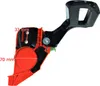 A close-up view of a chainsaw brake and sprocket cover. Produktbild-Vorschau