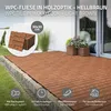 ECD Germany Piastrelle per decking in WPC 30x30 cm Set Anteprima dell’immagine prodotto 2