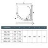 Duschspa 80x80x185cm Duschkabine Schiebetür Runddusche Mit Produktbild-Vorschau 8