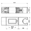 Supporto per asta doccia 30x15mm, ABS/nero opaco Anteprima dell’immagine prodotto 2