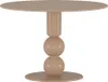 Venture Home Table à manger ronde Boule Beige Voir les images du produit 1