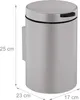 Relaxdays Kosmetikeimer Wandmontage, 3 l, Absenkautomatik, Produktbild-Vorschau 4