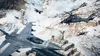 Military aircraft and soldiers in a snowy mountain environment. Produktbild-Vorschau