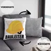 Trendation - Bauleiter Geschenk Bauarbeiter Deko-Kissen mit Produktbild-Vorschau 2