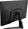 The back of a black computer monitor is shown against a black background. Produktbild-Vorschau