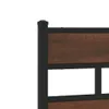 Eleganten-Stil Kopfteil Braun Eichen-Optik 140 cm Stahl und Produktbild-Vorschau 6