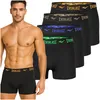 EVERLAST Boxer da Uomo 4 Pezzi Intimo Nero in Cotone con Anteprima dell’immagine prodotto 1