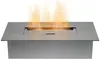 A stainless steel ethanol burner with flames. Podgląd zdjęcia produktu