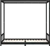 Kinderbett Schwarz 90x200 cm Massivholz Kiefer Produktbild-Vorschau 4