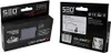 Two views of a product package for a rechargeable lithium-ion battery. Produktbild-Vorschau
