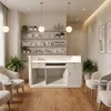 A reception desk in a spa or salon setting, with shelves stocked with products and chairs for waiting customers. Anteprima dell’immagine prodotto