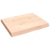 vidaXL Tischplatte 60x50x(2-6) cm Massivholz Unbehandelt Produktbild-Vorschau 3