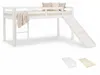 Homestyle4u Hochbett 90x200 Kinder Weiß mit Lattenrost Set Produktbild-Vorschau 10