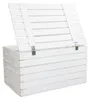 Grosse Holztruhe 80er weiss mit Deckel  80x50x39cm Produktbild-Vorschau 4