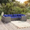 vidaXL 6dílná zahradní lounge souprava s polštáři Poly Náhled obrázku produktu 2