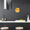 Glasuhr Wanduhr Küchenuhr Echt-Glas 30fi cm Orangen orange Produktbild-Vorschau 3