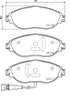BREMBO P 85 144 Bremsbeläge Satz Vorne für VW Golf VII Produktbild-Vorschau 3