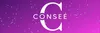 A large white letter C with the word CONSEÉ inside it, set against a gradient purple and pink background with scattered white dots. Náhled obrázku produktu