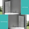 doporro Parete per Vasca Sopravasca da Bagno Doccia 95 x Anteprima dell’immagine prodotto 5