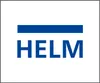 A blue line above the word HELM on a white background. Produktbild-Vorschau