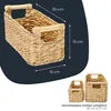Cestino portaoggetti HMF intrecciato in giacinto d'acqua, Anteprima dell’immagine prodotto 5