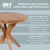 Mr. Deko Beistelltisch Burton rund 60 cm Teakholz natur Produktbild-Vorschau 9