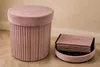 riess-ambiente Hocker ÉLAN 40cm rosa Samt runder Sitzhocker Produktbild-Vorschau 2