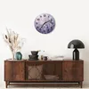 Wanduhr - Rund - Glasuhr - Schmetterling Wiese Blume - Produktbild-Vorschau 7