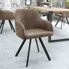 riess-ambiente Retro Design Stuhl LUCCA antik taupe Produktbild-Vorschau 1