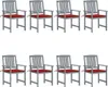 Cloris Designermöbel Gartenstühle mit Kissen 8er Set Produktbild-Vorschau 1