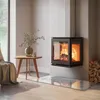 Glasbodenplatte für 120x60 cm – Kaminofen – Kaminplatte Produktbild-Vorschau 3