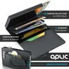 Portacarte Aplic RFID in pelle e alluminio, porta carte di Anteprima dell’immagine prodotto 4