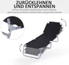 Sonnenliege klappbar, Gartenliege mit 5-fach verstellbarer Produktbild-Vorschau 3